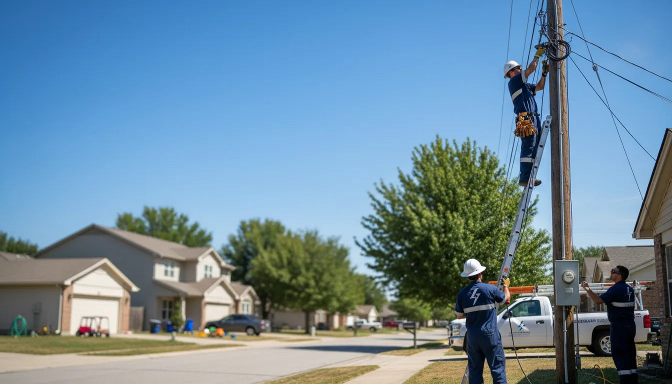 Residential electrician providing installation services in Maxwell, IA